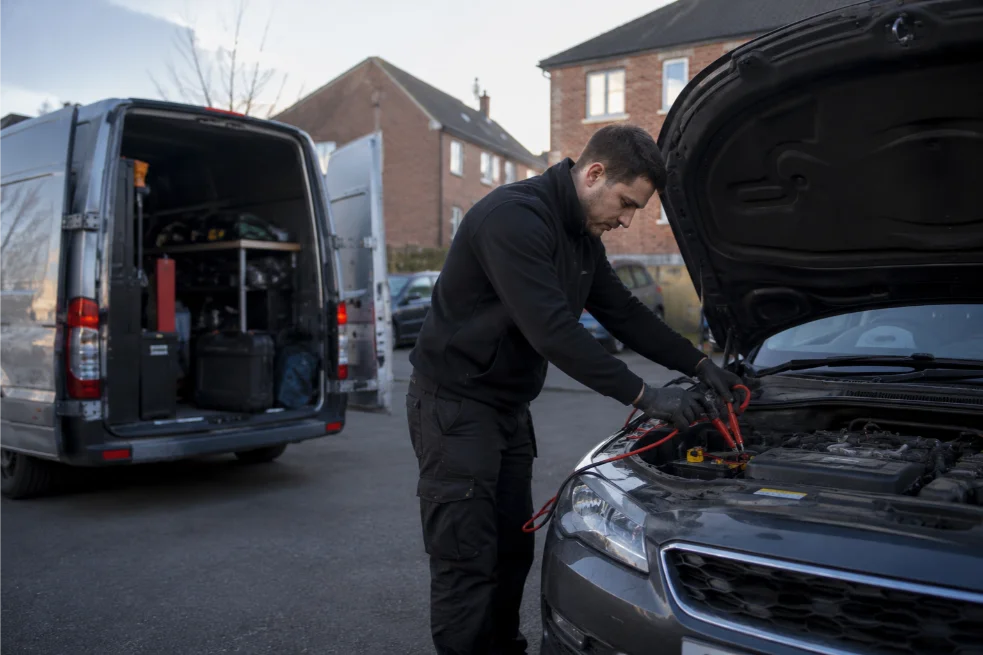 car jump start slough