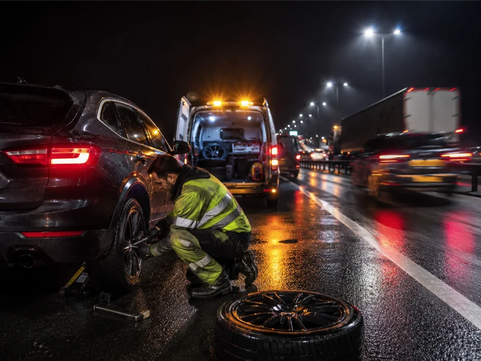 Emergency Roadside Tyre fitting assistance