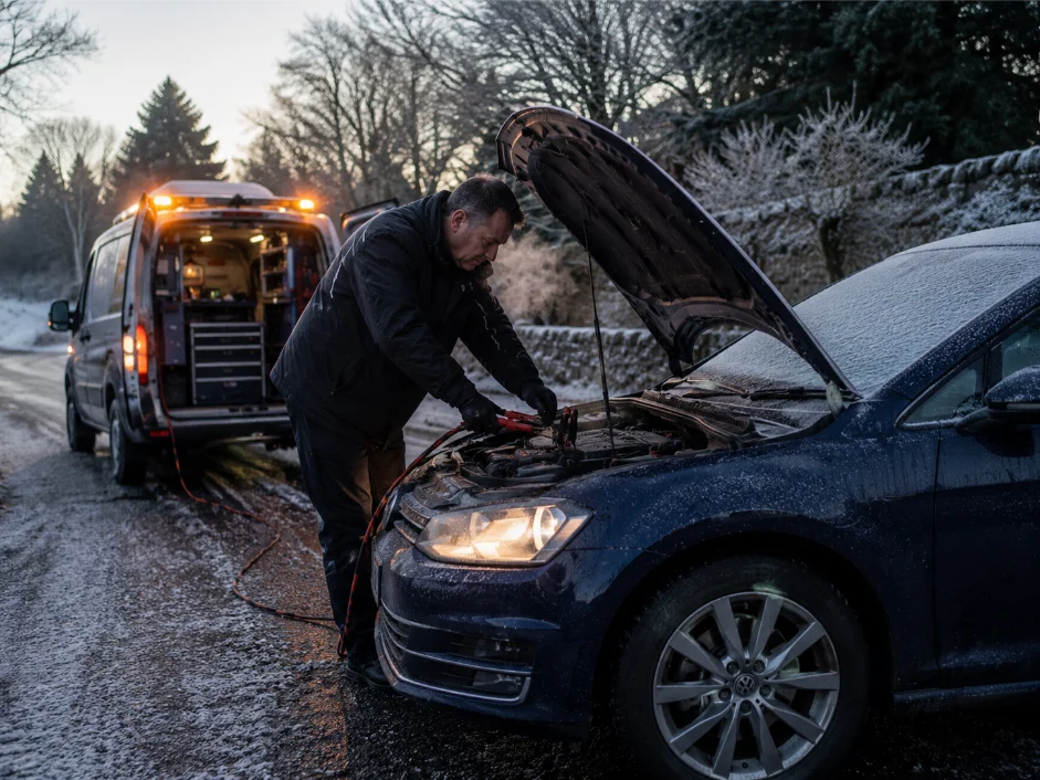 Volkswagen Golf Winter Battery Jump Start Service